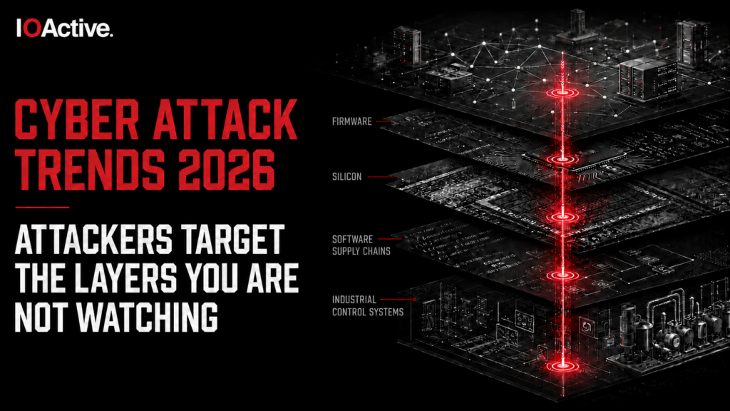 Cyber Attack Trends 2026 at the Silicon Level; Firmware, Silicon, Software Supply Chains, Industrial Control Systems.